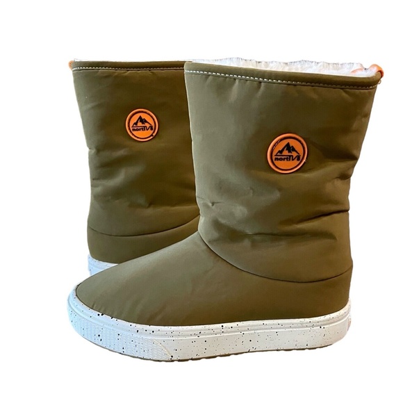 NORTIV 8 Women Boots Size 5 Brown Fur Lined Waterproof Cold Weather Boot - Picture 4 of 9